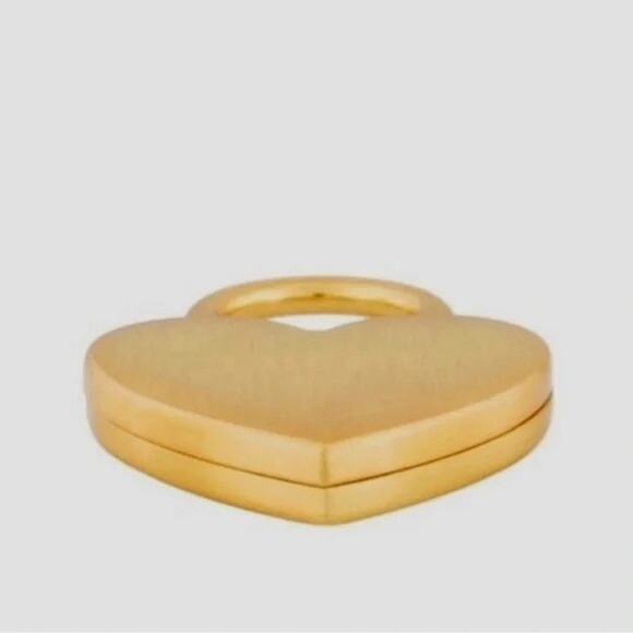 NIB Authentic Christian Dior heart Lock & Key Bag Charm Keychain Necklace - Picture 6 of 6